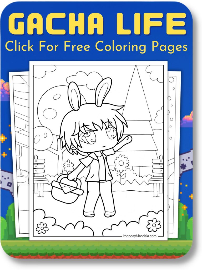Gacha Life Coloring Pages For Video Games